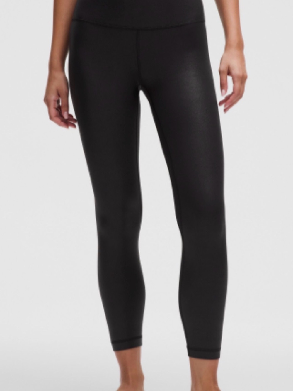 Lululemon Align 25” Shine Leggings Size 16 Radiate Foil Black High Rise